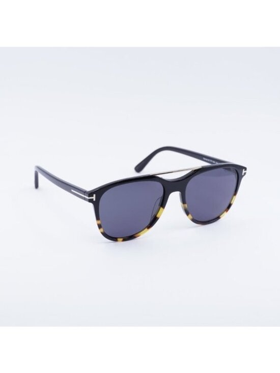 Tom Ford FT1098 05A Damian-02 Sunglasses Black Aviator Frame, Smoke Lenses main image 5